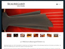 Tablet Screenshot of beauregardguitars.com